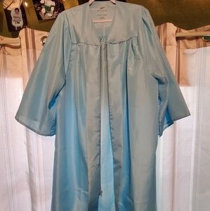 ❤Light Blue Graduation Cap and Gown